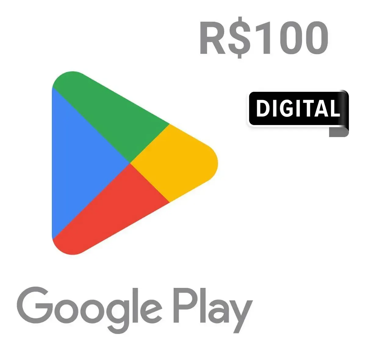 Google Play - Cartão Presente Digital R$100
